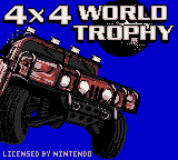 4x4 World Trophy Title Screen